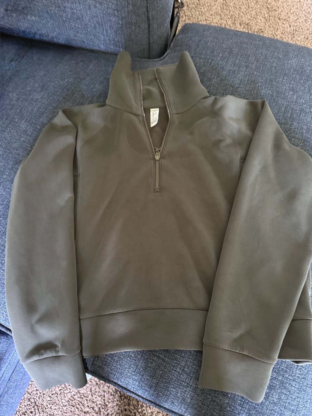 Spanx AirEssentials Half Zip Pullover Sweatshirt Size L
